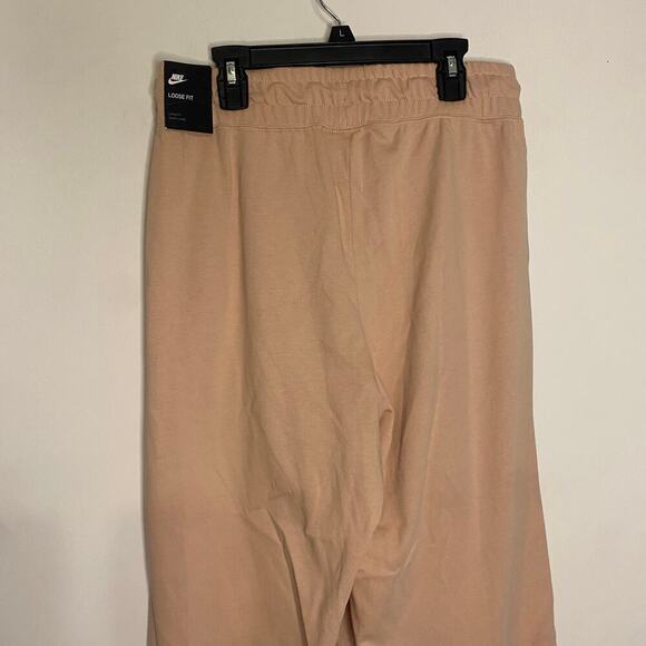 NEW Nike Womens Pink Wide Leg High Rise Loose Fit Sweat Pants Size Small Active - Picture 11 of 14
